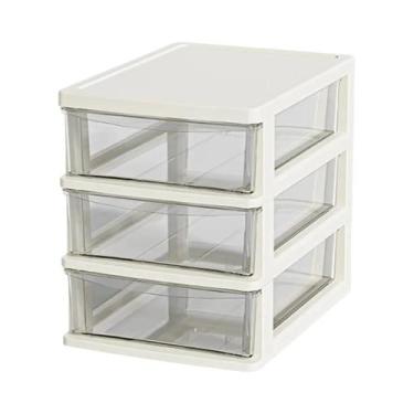 Imagem de Caixa Organizadora De Mesa De Altura Média Com 2-6 Camadas E Gaveta Pa
