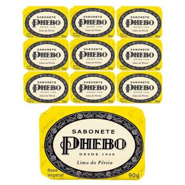 Imagem de Kit 10 Sabonete em Barra Lima da Pérsia Glicerina Óleo de Palma Phebo 