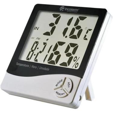 Imagem de TermoHigrômetro Digital Lcd HTC-1 B-Max C Relógio e Alarme