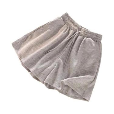 Imagem de Shorts Casuais Femininos De Cintura Alta E Perna Larga, Estilo Coreano