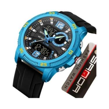 Imagem de Relógio Masculino De Quartzo Digital Com Luz LED, Relógio Esportivo Co