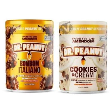 Imagem de Kit 2 Pasta de amendoim Dr Peanut 250g Sabores Zero Açucares Sem Glúte