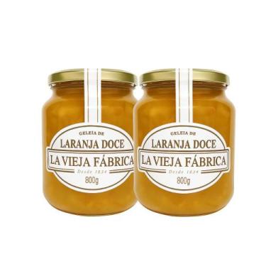 Imagem de Kit 2 Potes Vidro Geleia de Laranja Espanhola La Vieja Fábrica 800g  R