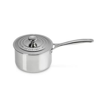 Imagem de PANELA LE CREUSET MOLHEIRA SIGNATURE 3-PLY EM AÇO INOX 18CM 96600918000000