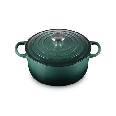 Imagem de PANELA REDONDA LE CREUSET 20CM SIGNATURE FERRO ESMALTADO PUXADOR INOX VERDE ARTICHAUT 2...