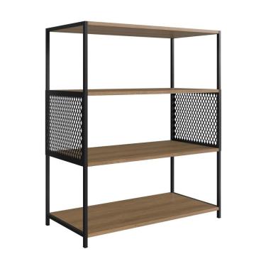 Imagem de Estante Média Telado Industrial PlacaEPonto P1024 3 Prateleiras 94cm MDP/Tubo Epóxi Mar...
