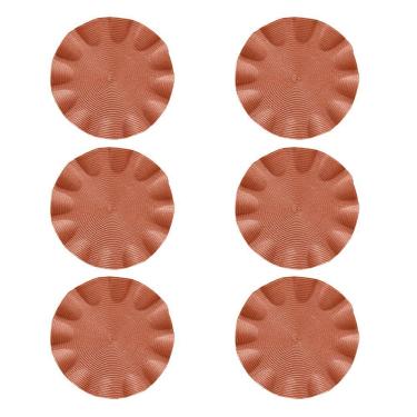 Imagem de Jogo Americano Copa E Cia 6 Peças Luna Wave Terra Molhada