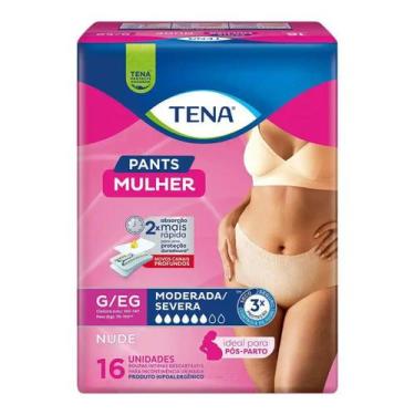 Imagem de Fralda Geriátrica TENA Pants Mulher Rosa G/EG Nude C/16 - Tena - Essit
