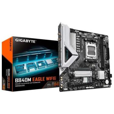 Imagem de Placa Mãe Gigabyte B840M EAGLE WIFI6, AMD AM5, Micro ATX, DDR5, RGB, W