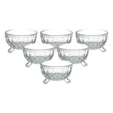 Imagem de Jogo Bowl Tigelas Sobremesa Petisco 6 Peças Pote Vidro 200ml - FULL FI