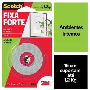 Imagem de Fita Dupla Face Fixa Forte Espuma 3M 19MM X 1,5M