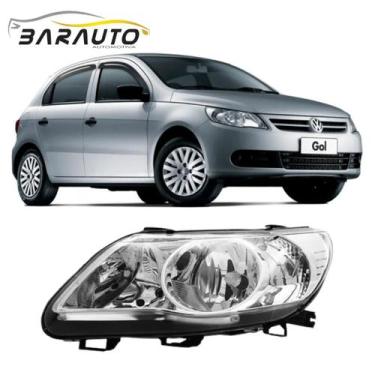 Imagem de Farol gol 2008 a 2013 g5 mascara cromada foco duplo esquerdo - AI