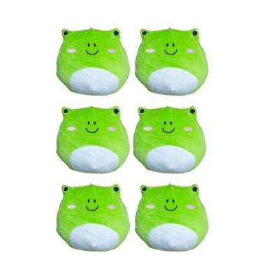 Imagem de Kit 6x Brinquedos Pelúcia de Animais Sapo - Ty Rara