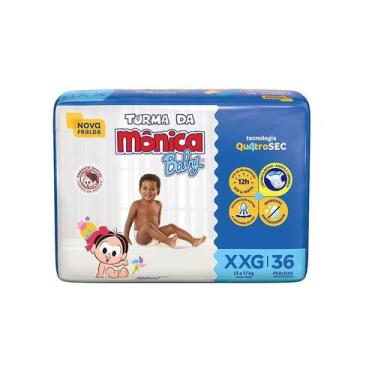 Imagem de Fralda Descartável Infantil Turma Mônica Xxg C36