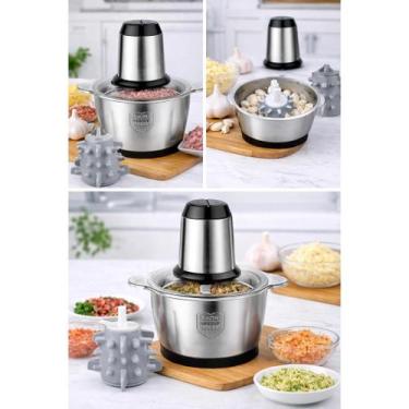 Imagem de Picador De Alimentos 3L Moedor De Carne Mixer Processador Elétrico Coz