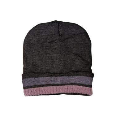 Imagem de Touca Térmica Gorro de Inverno com Listras e Forro GR622231 - Lefipe, 