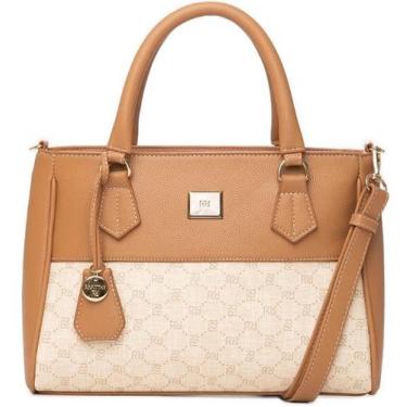 Imagem de Bolsa Transversal Feminina Clássica Rafitthy 28.16125A, Nocciola, UN
