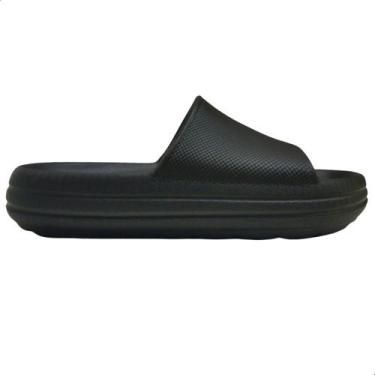 Imagem de Chinelo Nuvem Infantil Menina Molekinha Macio Leve, 35, Slide, Preto, 