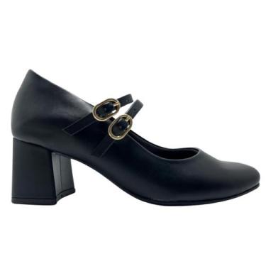Imagem de Sapato Boneca Ramarim 24-17102 Preto Salto 5.5cm, Preto, 36