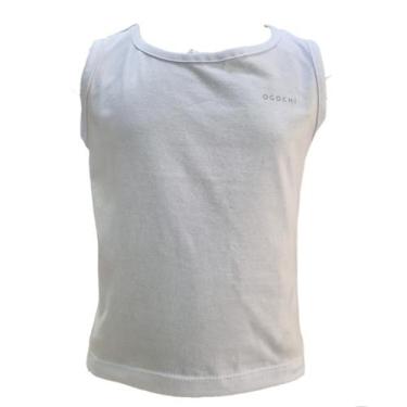 Imagem de Camiseta Regata Lisa Juvenil Básica da Ogochi, 0001 branca, 12 Anos