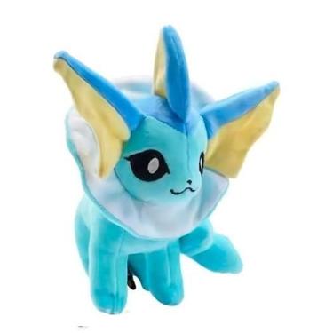 Imagem de Pelúcia Vaporeon Evolução Pokemon Eevee 20cm Boneco - GT