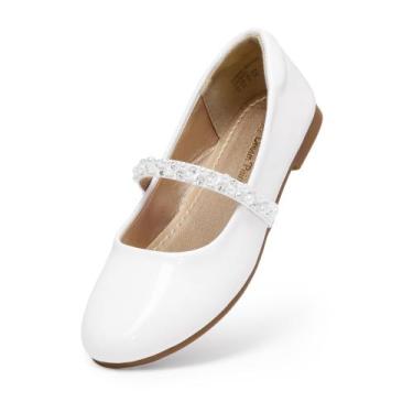 Imagem de Sapatos DREAM PAIRS Serena-100 Kids Brancos Mary Jane Flats