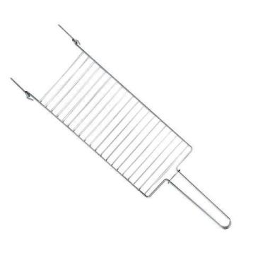 Imagem de Grelha para Churrasco Grelha Parrilla Cromada 56CM em Arame Cromado Fá