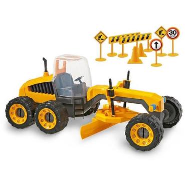 Imagem de Brinquedo Trator Articulável Motoniveladora Construction Machine 115 P