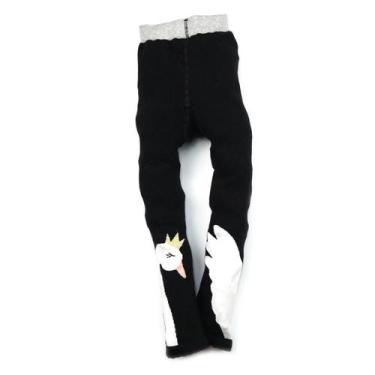 Imagem de Meia Calça Legging Grande Cisne Blade and Rose, Preto, 9 a 10 anos