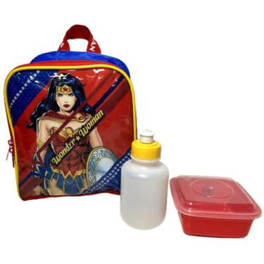 Imagem de Lancheira Escolar Térmica Infantil Juvenil - Mulher Maravilha Wonder W