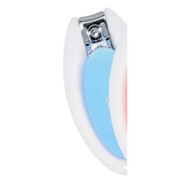 Imagem de Cortador De Unhas Infantil Bebê Pimpolho Higiene, Azul Pastel