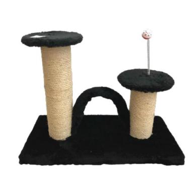 Imagem de Arranhador para Gatos Plataforma ( Preto e Marrom ) - Casa Pet