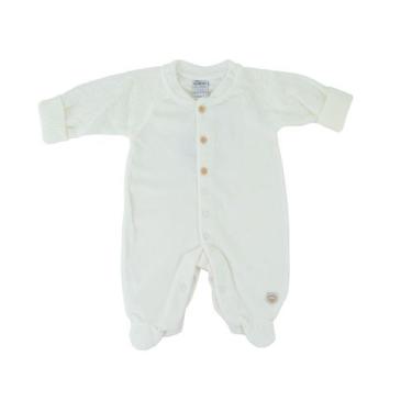 Imagem de Macacão Infantil Sonho Mágico Longo Plush e Tricô Bege - 131882, M
