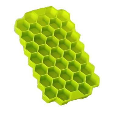 Imagem de Forma Para Gelo Formato Colmeia Silicone Verde - Quanhe