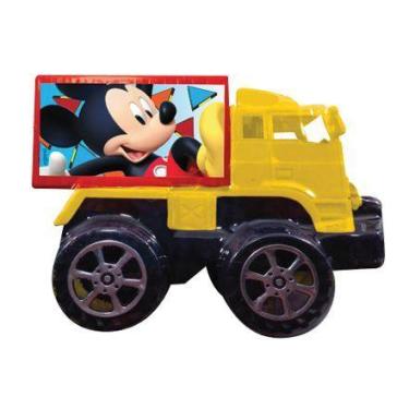 Imagem de Caminhão baú a fricção mickey mouse - ETITOYS, Amarelo
