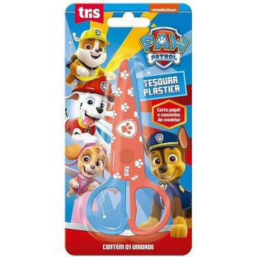 Imagem de Tesoura Escolar Summit Patrulha Canina Decorada 12cm Caixa com 12 Unidades Azul