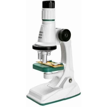 Imagem de Microscópio Infantil Educativo Brincando de Profissões Polilab 22cm Ampliação Até 1200x com Iluminação LED Polibrinq