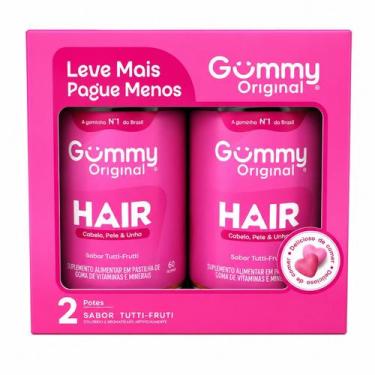 Imagem de Gummy Hair Kit 2 Potes Cabelos E Unhas Tuttifrutti - FLORESTAL