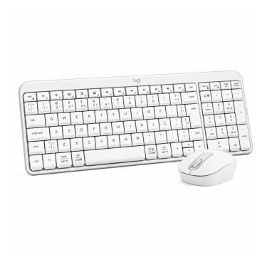 Imagem de Kit Teclado e Mouse Sem Fio Logitech MK250 - Bluetooth - Silencioso - Branco - 920-013517