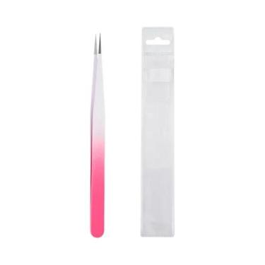 Imagem de Pinça De Precisão Em Aço Inoxidável Para Extensões De Cílios, Ferramen