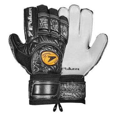 Imagem de Luva de Goleiro Poker Firmness 4, Preto, Chumbo, Preto, 11
