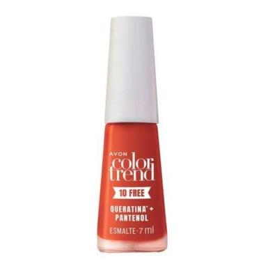 Imagem de Esmalte Avon 10 Free Color Trend Tijolinho 7ml: Cobertura Intensa, Sec