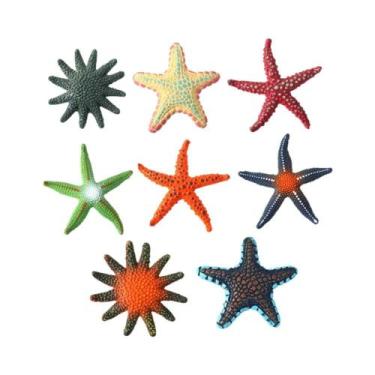 Imagem de Brinquedos De Mergulho Estrela-do-mar Coloridos De Borracha Macia Para