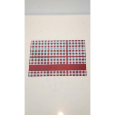 Imagem de Jogo Americano Papel Xadrez Vermelho 200 Un - Congratulations Store