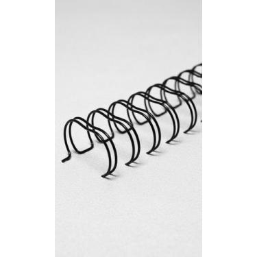 Imagem de Wire-o 5/8" Passo 2x1 Preto A4 - Pacote C/ 50 - Congratulations Store