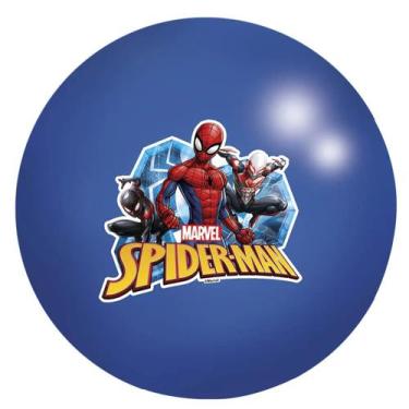 Imagem de Bola vinil cx spiderman ( homem aranha) lider brinquedos, Azul