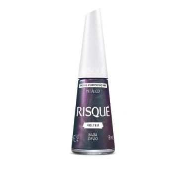 Imagem de Esmalte Risqué Voltei! Cor Nada Óbvio Metálico 8ml