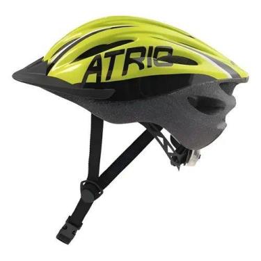 Imagem de Capacete Atrio Mtb 2.0 Com Led Traseiro Bike Amarelo Neon e Preto, G