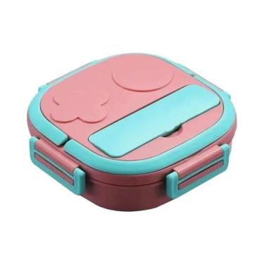 Imagem de Marmita Térmica Portátil De Aço Inoxidável Com Divisórias, Caixa Bento
