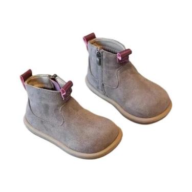 Imagem de Botas De Cano Baixo Em Suede Para Bebês Meninos E Meninas, Calçados Ca